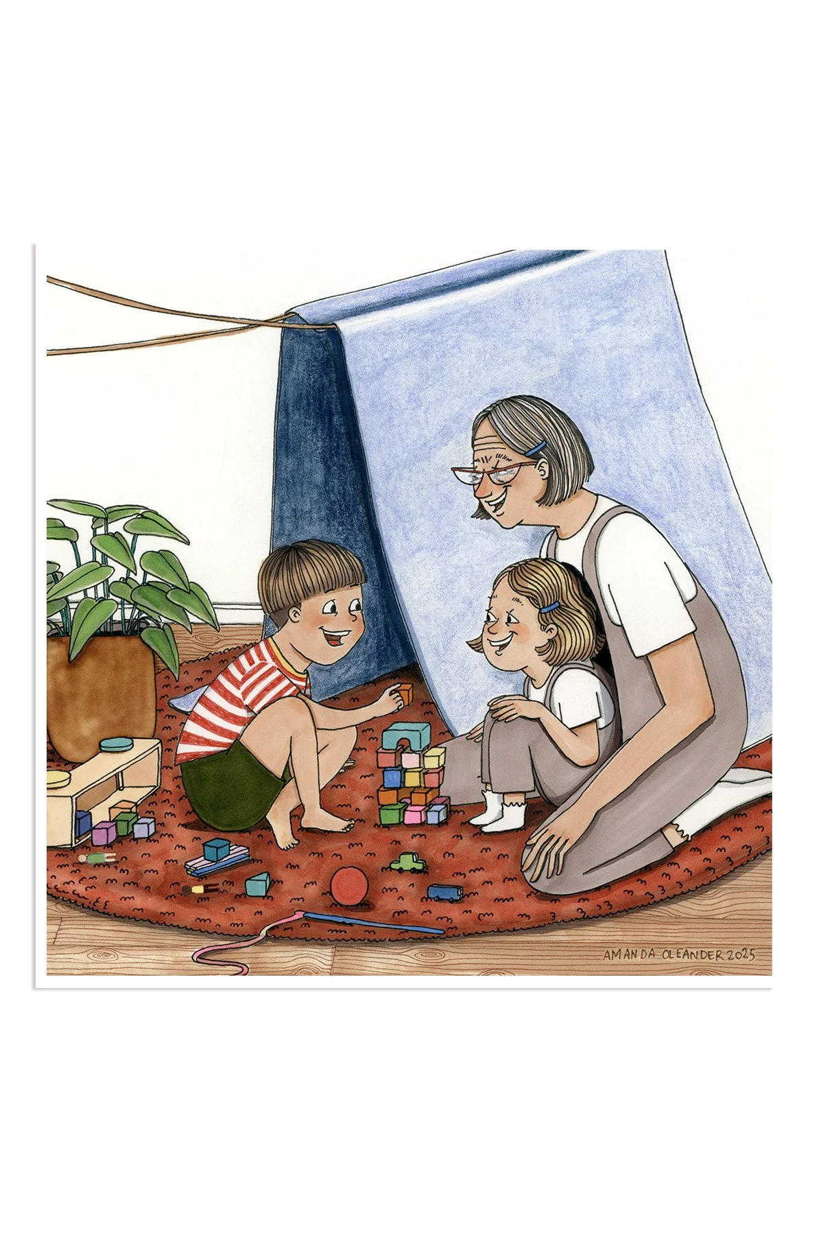 Abue's Inner Child art print by Amanda Oleander. — AMANDA OLEANDER